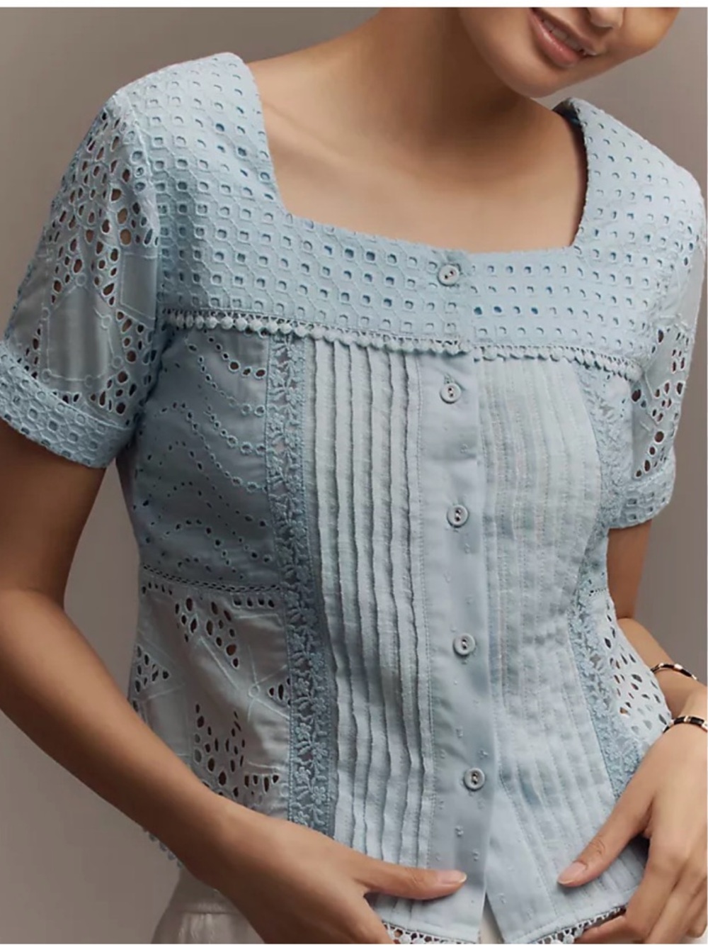 NWT CONDITIONS APPLY PETITE LUTANA SHORT-SLEEVE BLOUSE SIZE M Petite